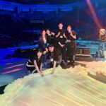 Fish Leong Instagram - 🛸 the making of…….. 疲憊的肩膀卻撐得起一座星球，光的軌道按時啟動，把樂章刻在雪紡裡，裁縫師的手一針一針密密縫 ，金色的剪刀落在層層的滾邊蕾絲，彎彎的一朵一朵像極了兒時生日蛋糕的白色花型… 繼續編織著……心想此刻若能真的躺在床上睡去必定是一秒入睡啊！ 縫紉機依舊沒有要下班的意思……. 天啊……………………………. 堅持的理由依稀是如此這般吧…. 有個人在耳邊說著幾個夢 ，夢就成了一刻永恆。 愛造夢的你我 ，搶了一張船票 ，到了藍色多瑙河…. - #teamfish #超級圓頂 #添翼製作 #whenwetalkaboutlove #謝謝你們 謝謝team members⭐️所有的舞美 設計 VCR導演設計 再次感謝！音控 內外場老師們🎂導演組每一位英雄們 攝影影像造型化妝髮型，音樂老師們 . 🥂🥂🥂 再次感謝！ 道具組感謝. 祝我們繼續在創作這部分互相激盪出火花 ～ 快樂如小孩的初心，舞蹈。 👗🪡👗🧵🧶🪢——🧟🧟🧟🧟🧟🧟🧟🧟‍♀️🧟‍♀️🧟‍♀️🧟‍♀️🧟‍♀️🧟‍♀️🧟‍♀️🧟‍♀️ Spirits energy 🍯🍯🍯 magician 🥂musicians ‘ sparkle every dream🌌🌃🏙️🎇🌠 🍨🍦 Photo 1-2-6-7by LIN Photo 3-4-5 by Fish