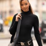 Flora Coquerel Instagram - Back in Paris 🖤 Photo @chloehautierpro Look @michaelkors