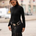 Flora Coquerel Instagram - Back in Paris 🖤 Photo @chloehautierpro Look @michaelkors
