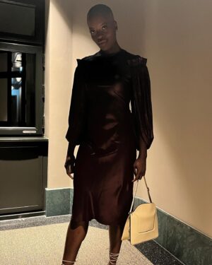 Florence Kasumba Instagram - Had a very nice time at the @ard Blue Hour. Thank you very much for the invitation. @stellamccartney #bottega @wandler @nikipauls @berlinale #florencekasumba