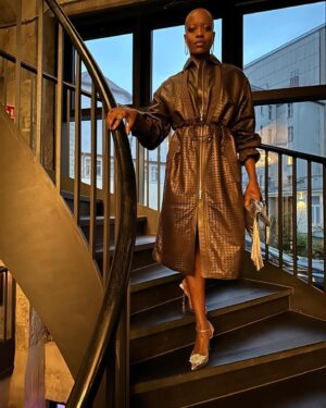 Florence Kasumba Instagram - Thank you Women&Film hosted by @izogie_f at @sohohouseberlin @hermes @rogervivier @bashparis @artistspool @daniellapetrovics @danichicavara07 @berlinale #florencekasumba