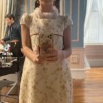 Florence Hunt Instagram – Bridgerton tiktok bts has begun💅🐝
#bridgerton