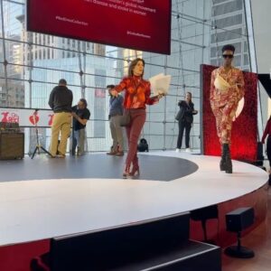Folake Olowofoyeku Instagram - To kick of this year’s New York Fashion Week, it was an immense honor to meet so many inspiring women at the @GoRedforWomen #RedDressCollection concert. 

It was wonderful revisiting my modeling days, being back on the runways of Manhattan, cat-walking to a live performance by @SherylCrow and all for such an impactful cause!

I learned that music can be used to help save a life. Songs 100 to 120 BPM can help you keep the beat when performing chest compressions for CPR. #OurHearts 

Please support @american_heart and @goredforwomen for the amazing work they are doing!! ❤️

Dress by @teutamatoshi Jewelry by @lorenhope 
Hair: @nysouldiva & @ma2liq 
Makeup: @themakeupsavant