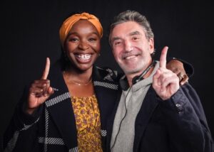 Folake Olowofoyeku Instagram - Abishola ❤️ Chuck Lorre! 
With my boss! The boss!! Our Oga at the Top!!! I love this man and I’m eternally grateful! ❤️

How much did you love Episode ONE of Season 5 last night?!
One down; twelve more episodes to go! #FinalSeasonOfBobHeartsAbishola 

In case you didn’t know, Mr Chuck Lorre is responsible for: 
*Bob ❤️ Abishola
*Young Sheldon
*The Big Bang Theory 
*Two and a Half Men
*The Kominsky Method
*Teenage Mutant Ninja Turtles theme song
…and many more!

#ThankYouChuckLorre! #Bob❤️Abishola