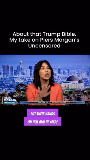 Francesca Fiorentini Instagram - Had a fun time on @piersmorganuncensored explaining that the left is not that scary. Pretty much a 5 on 1 debate here but your girl got this. Part 1 of more to come. Link to full video in bio.