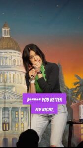 Francesca Fiorentini Instagram - Feminism is hard.
🍉🍉🍉
Thank you @punchlinesac and Sac homies for coming out ! 
🍉🍉🍉
If you like this clip, tip me on Venmo TBR-LIVE, become a Patrón(!), and sub to The Bitchuation Room. Cause Zuckerberg and AI adjacent a-holes are mining our content to recreate it, make fortunes, replace us and pay us nothing. F▪️▪️▪️▪️T H A T.