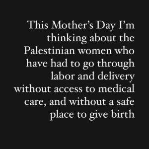 Francesca Fiorentini Instagram - Motherhood is so wildly challenging, your brain and body are rewired to become protector, warrior, nourish from your own loins-er. This is my second Mother’s Day and I am thinking of all the mamas around the world, especially those doing all of this under the harshest conditions… under a g3n0cide. 💔💐🌷🍉
—
Second slide and beyond via @femislay