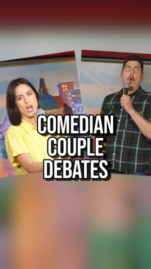 Francesca Fiorentini Instagram - Come to @punchlinesac March 17th and see me and my wife yell at each other on stage. Tix link in bio. #funny #standup #comedy #funnyvideos #relationships #couplegoals #couples #therapy #familygoals #tall #big #hog
