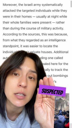 Francesca Fiorentini Instagram - Shoutout to all the “H@m@s uses human shield” peddlers out there. The IDF treated children like target practice, and according to many Israeli military sources from  972, had a SYSTEM to identify when the suspected targets were at home with their whole families. 13,000 children murdered and tens of thousands more maimed and orphaned. For what? Most cowardly, most murderous army on earth. Happy Monday, Fr33 P@lestin3.