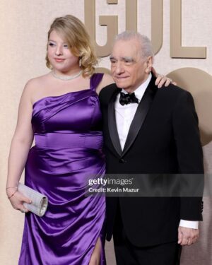 Francesca Scorsese Instagram - Golden Globes 2024 💜 

CONGRATULATIONS @lilygladstone 🎉

Glam: @joannegair & @johnfrancisbeauty

Styled by: @mbkii 
@ladivine_bycd @valentinarangoni @yessayan @jimmychoo 

📸: @gettyentertainment & Axelle Woussen BAUER-GRIFFIN & @galafr 
& Kevin Mazur