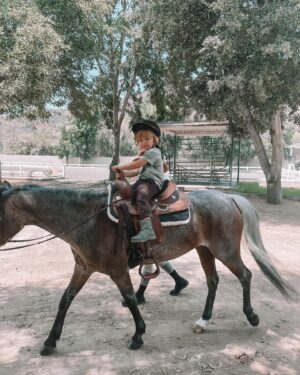 Francesca Eastwood Instagram - I’m so proud of u little rider!
