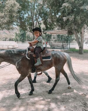 Francesca Eastwood Instagram - I’m so proud of u little rider!