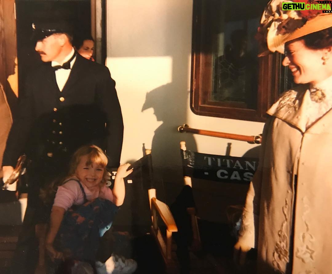 Francesca Eastwood Instagram - thank u @rockinrosh for the memory of visiting u and my mom on set of titanic so happy!