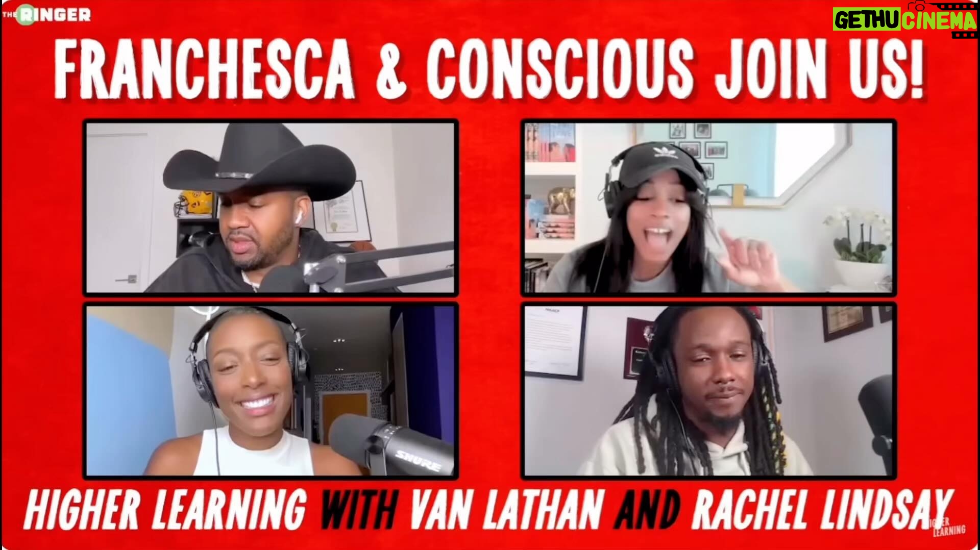 Franchesca Ramsey Instagram - Last week @theconsciouslee & I visited @higherlearning to chat with @vanlathan & @therachlindsay about our new @wonderymedia podcast #BlackHistoryForReal. While the show delves into Black history figures from the past, as Rachel mentioned, so many of the topics and conversations are relevant to today! Check out Higher Learning on YouTube or your favorite podcast app to catch our full conversation. Thanks again to Van & Rachel for having us! - Listen to Black History, For Real wherever you get your favorite podcasts! New episodes every Monday!