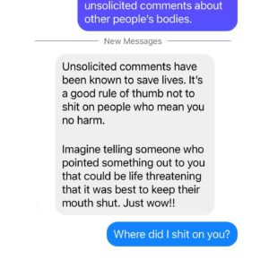 Franchesca Ramsey Instagram - RE: the weekly messages about my thyroid/neck *swipe* for a story in 3 acts. Fortunately my excellent WGA health insurance has covered the myriad of tests over the past 4 years that continue to tell me my thyroid is fine. Despite that, I’ve becoming increasingly self conscious about my neck, largely in part to constant messages like this. I’ve gotten acupuncture, changed by diet, visited a plastic surgeon, seen wholistic doctors, cut out food groups, changed my wardrobe and accessories and even the placement of my video captions all in pursuit of “fixing” something that NEVER bothered me until random folks online started commenting on my body. Social media has changed my life in more ways than I can measure, but it has also given folks a false sense of familiarity with myself and others that too often ventures into disrespectful. Despite one’s best intentions, unsolicited comments about someone’s body (especially a STRANGER) can be hurtful. And saying so isn’t unreasonable or “shitting on” anyone. Lastly, I am never going to apologize for being honest about my feelings or setting/enforcing boundaries with ANYONE. I truly hope continuing to say this loudly and emphatically gives others permission to do the same. Thanks.