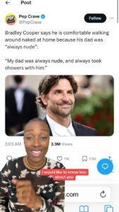 Franchesca Ramsey Instagram - I would like to know less about Bradley Cooper.