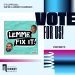 Franchesca Ramsey Instagram – Oh snap! @fixitpod is nominated for @thewebbyawards under arts & culture podcasts?!? 😭🙏🏾 we’ve had the BEST time making this show so it’s truly an honor to be recognized alongside so many fantastic podcasts! Voting closes April 18th so please hit the link in our bio to vote for Lemme Fix It! 🥳🎉🙌🏾 #webbys