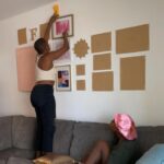 Franchesca Ramsey Instagram - This weekend I helped TikTok superstar @fannita transform her apartment into her very own pink paradise! Here’s a step by step guide for how I created a #gallerywall for her living room. Wanna create a gallery wall of your own? Hit the link in my bio & check my storefront for my wall #art essentials! #apartmenttherapy #diyhomedecor - special thanks to @burr_iam for connecting Fannita & I for this collaboration!