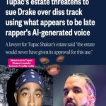 Franchesca Ramsey Instagram – We need #ai legislation YESTERDAY. This shit has gotten so outta hand & is just getting worse. #tupacshakur #drake