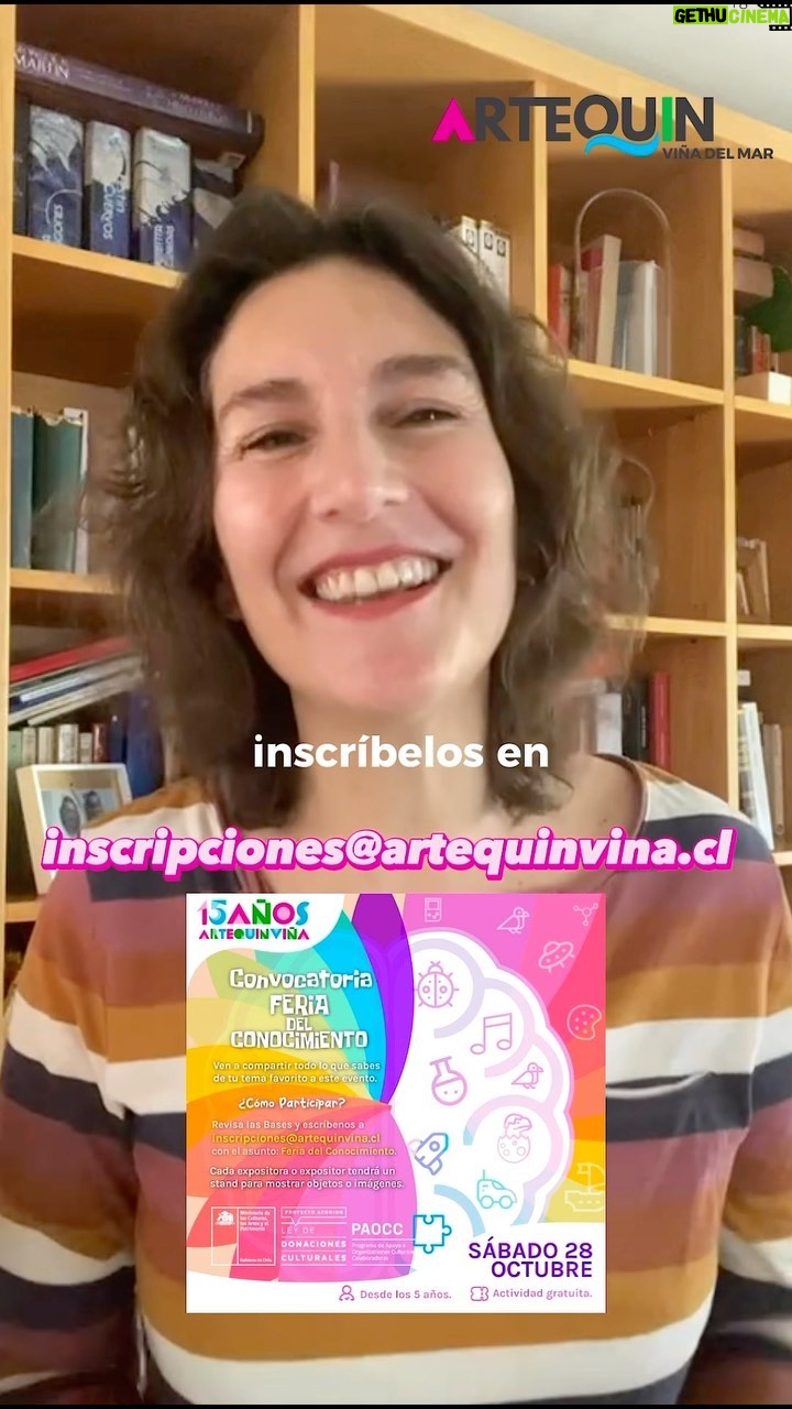 Francisca Imboden Instagram - 🫶¡Nos queremos juntar a jugar, aprender y a conocer lo que más les guste a sus peques, y lo queremos hacer en la linda primera Feria del Conocimiento que organizaremos en el Parque Quinta Vergara y nuestra querida amiga Francisca Imboden, les recuerda lo fácil que es participar. 😀Esperamos con muchas ganas sus postulaciones con los temas favoritos de sus peques. 📬incripciones@artequinvina.cl #feria #FeriaDelConocimiento #hobby #Fanático #museoEntretenido #museoEducativo #QuintaVergara #ViñaDelMar