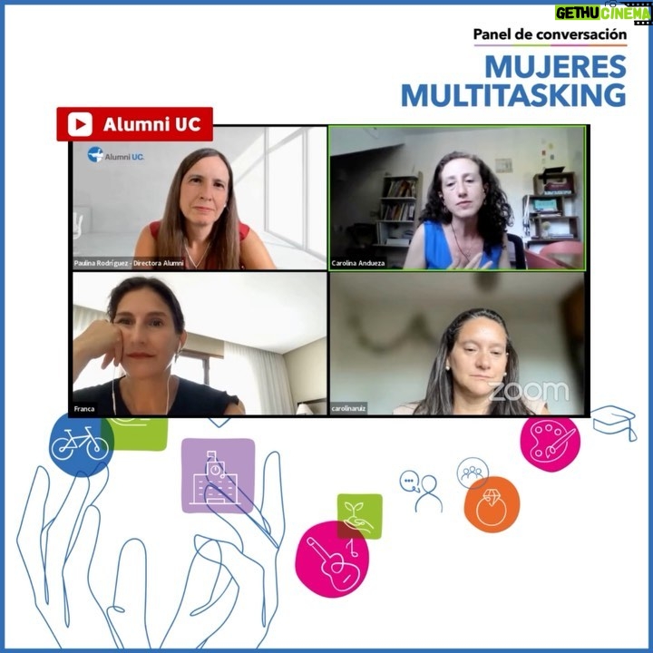 Francisca Imboden Instagram - 🤔 ¿Te consideras una persona multitasking? Te compartimos el video de la charla que tuvimos con tres de nuestras #AlumniUC sobre esta temática🙌 ✨Un interesante y enriquecedor encuentro moderado por nuestra directora de #AlumniUC, Paulina Rodriguez. Participantes: Francisca Imboden (@francaimboden), alumni de la @escueladeteatrouc; Carolina Ruiz Balart, alumni de la @facultadmedicinauc; y Carolina Andueza, alumni de la @escueladepsicologiauc . Véanlo en el Youtube de #AlumniUC, a través del link que está en nuestro perfil ☝🏽☝🏽☝🏽 @ucatolicaoficial