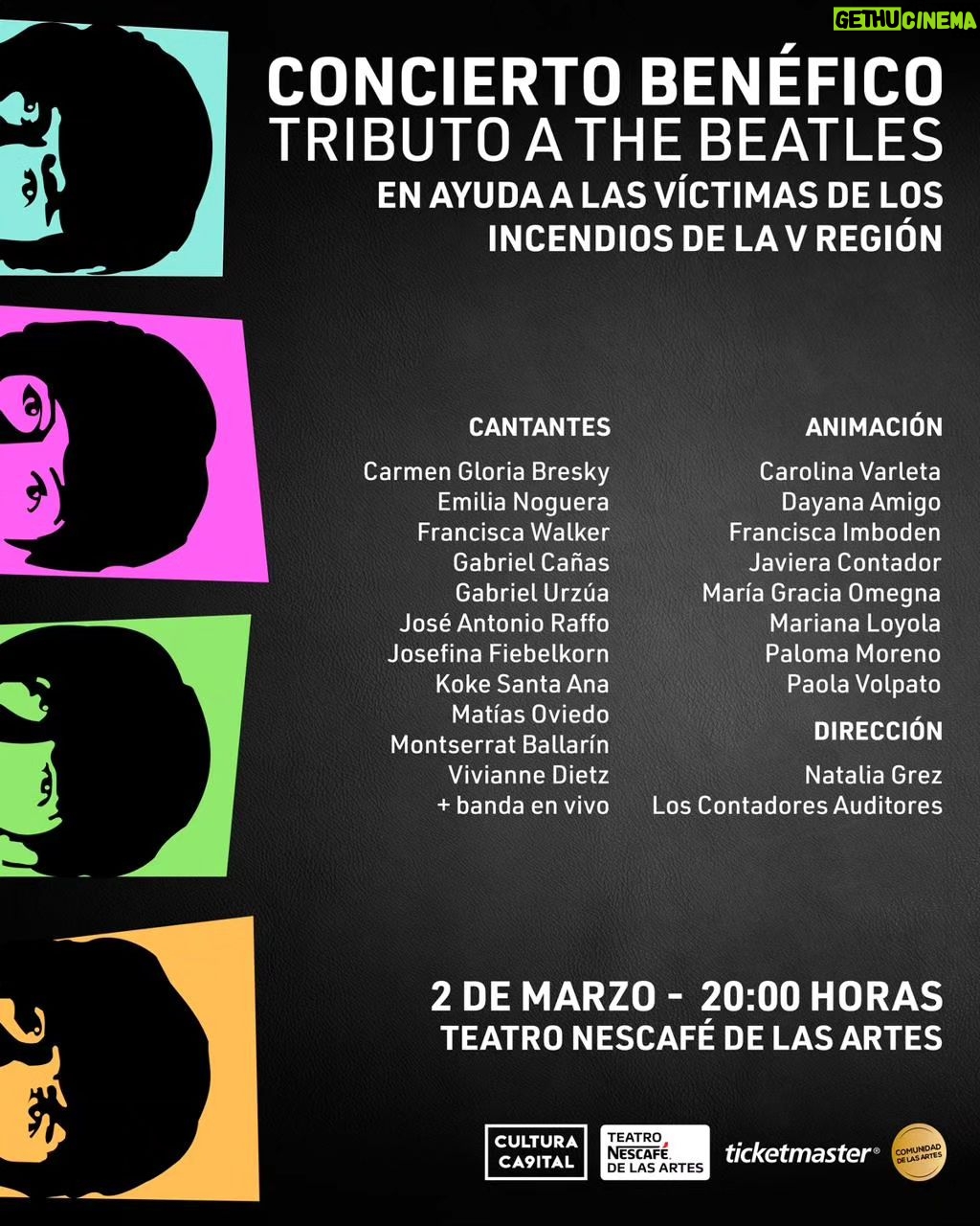 Francisca Walker Instagram - Este 2 de marzo! 馃枻 por la V regi贸n Entradas por @ticketmastercl @culturacap