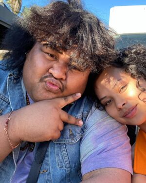 Frankie Adams Instagram - It’s @thepantherstv day and what a lucky lady I was to be able to pop in and work with all these incredible people. You have all outdone yourselves!!! Thank you to the Polynesian Panthers for all you did for our people back then. It has had a profound affect on our history and for that I am eternally grateful. Power to the people! @crystalpistolbangbang @tomhern @nuafinau 🖤🖤🖤
