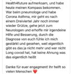Franziska Böhler Instagram – Seit einigen Tagen werden die Diagnosen an euch versendet.
In eurem Health-Compass findet ihr das Ergebnis der Auswertung eures Symptomfragebogens durch unsere Ärzte und Wissenschaftler. Diesen könnt ihr eurem Hausarzt oder Facharzt vorlegen. Der Health-Compass schafft Klarheit für euch und eure behandelnden Ärzte und ist eine wichtige Basis für eine endgültige Diagnose, aber vor allem die weiteren Schritte und Therapien. So könnt ihr auch auf die ersten von unserem Ärzteteam entwickelten und getesteten Symptomlinderungsmaßnahmen *Helping Heroes* zurückgreifen. 

Um das erste Feedback unserer Heroes zu sehen:
Einmal nach links wischen.
Hier stehen wir also.
Nach eineinhalb Jahren @health4future_de , 8 Absagen aus dem BMG, ohne Finanzierung durch den Bund und ausgeschlossen vom „Runden Tisch Long Covid“
In Berlin wird geredet, in Pullach gehandelt.
Danke für euer Vertrauen 🫶
Den Fragebogen findet ihr in der Story und unter 

https://health4future.com/home/register/1

♥️💪🏻
Foto: @michael_eichi 
#gesundheit #intensiv #physicianassistant #symptome#mfa #facharzt #gesund #arzt#sport #motivation #health #krankenhaus #care #reha #klinik #training #pflege #Krankenpflege #nurse #anästhesie #medizin #gesundheitssystem #healthforfuture #erzieherin #physiotherapie #pflegenotstand #liebe #op #mfa #longcovid