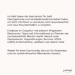Franziska Böhler Instagram - BETTER TOGETHER. „Einsamkeit ist für mich das Gefühl nicht liebenswert zu sein. Warum sonst würde manchmal so viel Schlechtes und Böses auf mich einprasseln? Ich weiß, dass es nicht meine Schuld ist, aber meine Einsamkeit besteht darin, dass ich immer versuche herauszufinden, was ich falsch gemacht habe. Das verstehen die Menschen um mich herum nicht… Ich habe Probleme zu vertrauen… Wenn du dich öffnest, kannst du verletzt werden. Also vermeide ich es meistens. So verliert man die Leichtigkeit… Und fühlt sich allein.“ 𝘍𝘳𝘢𝘯𝘻𝘪𝘴𝘬𝘢 𝘉ö𝘩𝘭𝘦𝘳 Franziska Böhler | @thefabulousfranzi betreibt Öffentlichkeitsarbeit zur Pflege, zum Gesundheitssystem und zu gesellschaftskritische Themen, und ist mehrfach ausgezeichnete Buchautorin. Selbst betroffen, engagiert sie sich außerdem seit der Corona Pandemie ehrenamtlich für die Organisation „Health4future“, damit Long Covid Betroffene endlich ernst genommen und akzeptiert werden. Sie kommuniziert offen, welchen Einfluss die Schattenseiten Ihrer Arbeit auf ihre mentale Gesundheit haben und macht damit vielen Menschen Mut zu mehr Authentizität und Offenheit. In erster Linie ist Franziska Böhler aber ein zauberschöner Mensch, der sein Herz auf dem richtigen Fleck trägt und es bedeutet uns wahnsinnig viel, dass sie von Beginn an unsere Schirmherrin ist. 𝗷𝘂𝗺𝗶𝘄𝗶 - 𝗯𝗲𝘁𝘁𝗲𝗿 𝘁𝗼𝗴𝗲𝘁𝗵𝗲𝗿 #einsamkeit #bettertogether #franziskaböhler #chrisgust #strongertogether #jumiwi#gemeinsamstatteinsam #wegeausdereinsamkeit #mentalhealth #mentalegesundheit #health #hochsensibilität #hsp #app