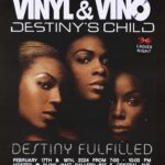 Freddie Ransome Instagram – I can’t think of a better way to celebrate @beyonce’s Super Bowl surprise drop than spending the weekend paying homage to Destiny’s Child’s best album (arguably😌)! 

Join me and @midiriperton this weekend for another @slowjamz.co Vinyl & Vino ladies niiiiiigggghhhhtt as we dive into Destiny Fulfilled!!! Link for tickets in bio!