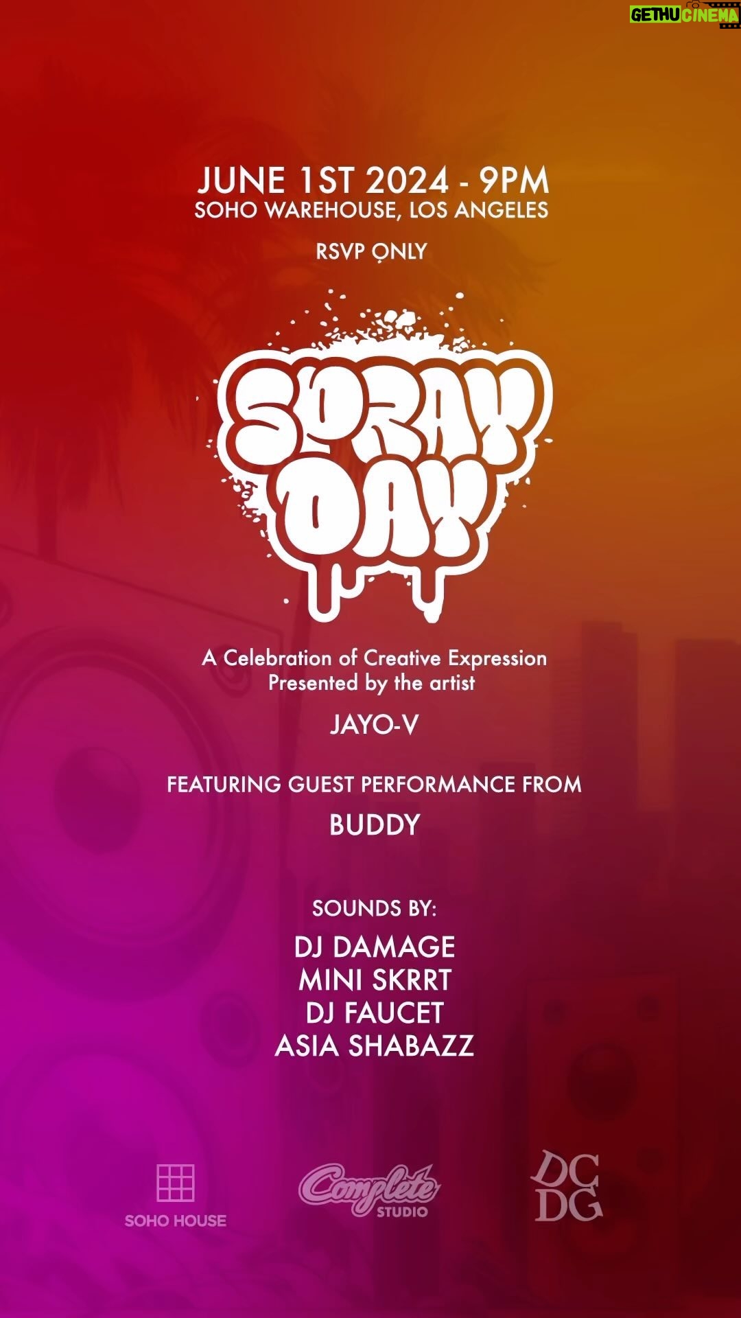 Freddie Ransome Instagram - This one gon hit! “SprayDay” on June 1st pull up and experience a one of a kind party, celebrating graffiti art, music and all creative expression. RSVP to attend Link in @jayo_v bio