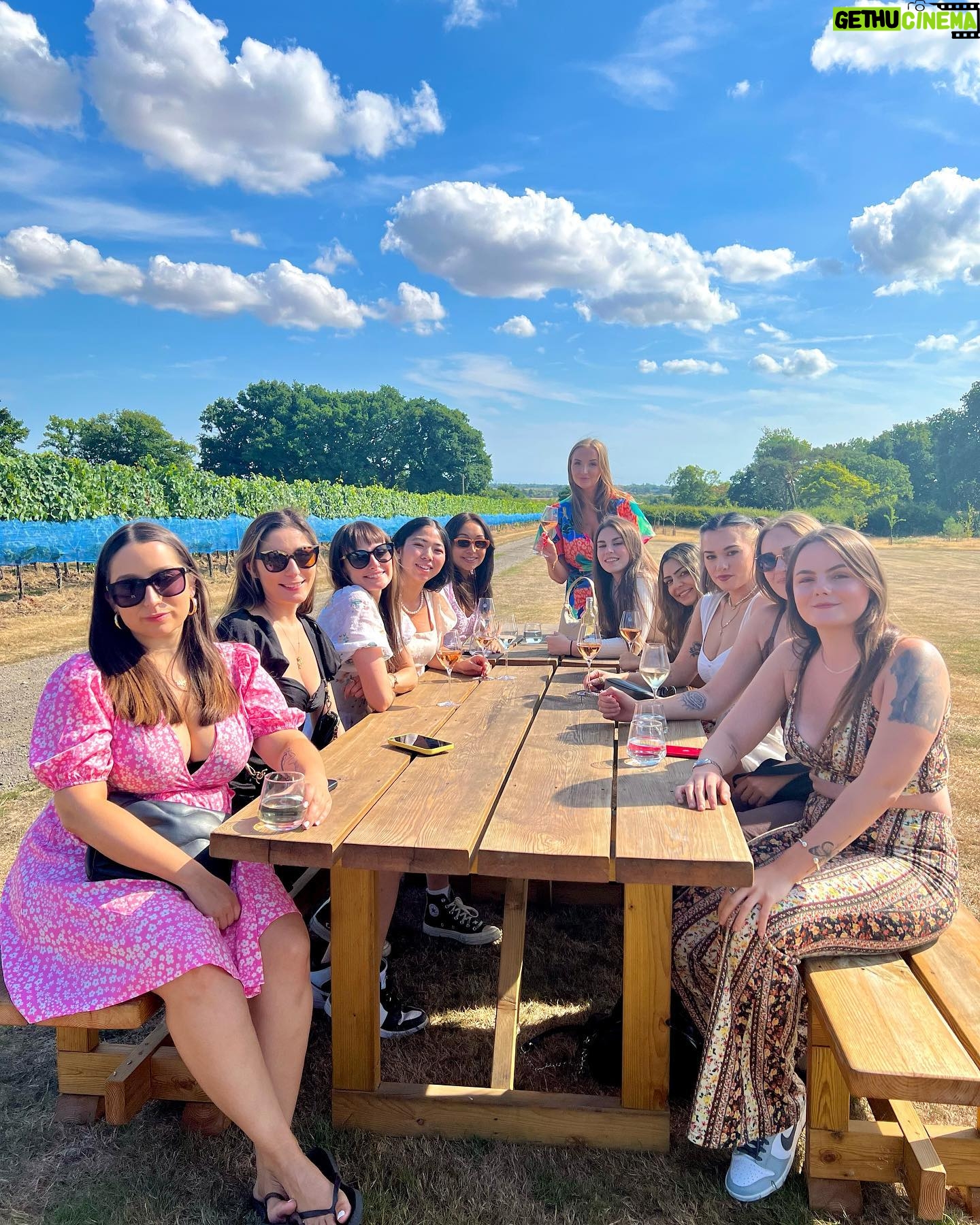 Freya Nightingale - 129.8K Likes - Yesterday I turned 29 and it was one of the best days ever.
Thank you @gusbourne_wine for a lovely visit - such a beautiful vineyard and the staff were amazing 🥹🍇