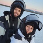 Freya Nightingale Instagram - About 15 minutes before we tipped our snowmobile over 🙃