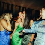 Freya Nightingale Instagram - I'm still so high from my birthday party 🥹 i have the best family and friends. Let's just keep reliving it through pictures! 💙💚 My dress is from @ratandboa and my makeup was done by the lovely @rachelbainbridgemakeup