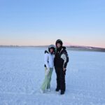 Freya Nightingale Instagram - About 15 minutes before we tipped our snowmobile over 🙃