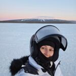 Freya Nightingale Instagram - About 15 minutes before we tipped our snowmobile over 🙃