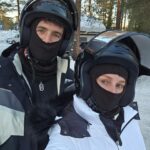 Freya Nightingale Instagram - About 15 minutes before we tipped our snowmobile over 🙃