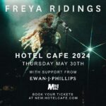Freya Ridings Instagram - LA I’m so excited for my next @thehotelcafe May show and to have not one but two INCREDIBLE supports @ewanjphillips and @maemaemusic joining me on Thursday May 30th! I am truly honoured to be supported by such talented artists and we can’t wait to see you there. 🥰✨🎤 Photography Credits: @ellisha.jade @jackrobinson.photo @joehorridge @kellie.photo