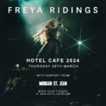 Freya Ridings Instagram - Just over one week to go until my second @thehotelcafe show in LA and I’m excited to announce the wonderful @morganstjean will be opening the show for me 🇺🇸✨ Who’s coming along? 🙋‍♀️ There are still some tickets left for the show, just head over to the link in my bio to grab yours! It’s going to be a wonderfully intimate evening of live music ❤️ See you there 👋😊 📸 @kellie.photo