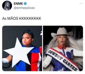 Fuega Instagram - Quando a sua ref usa você como ref hahahaha seja bem-vinda @beyonce #CowboyCarter