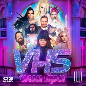Fuega Instagram - The training season is over! 🪩✨💖 Amanhã, dia 03, é dia de VHS Especial Dua Lipa, e esse aqui é o time de DJs e performers que vai levar o melhor do pop as alturas (literalmente). Quem nós vemos amanhã? 🤔