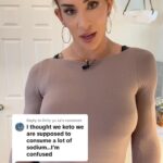 Gabbi Tuft Instagram – Do we need to load sodium?
–
On the daily, we get more than enough sodium in our diet – even on keto.
–
Even with losing some water weight in keto, it’s mainly potassium and magnesium we’re deficient in. This is because we get a ton of sodium through all of our foods and seasonings.
–
More sodium actually triggers hunger cravings and causes water retention.
–
The more you know…
–
Over 2,000 people to success in the last 14 years.
–
Coachgabbi.com or details in my profile for my 1-on-1 online fitness and nutrition coaching with me and my team.
–
Muah 😘
–
Gabbi💕
–
#healthysnacks #healthyfood #nutrition