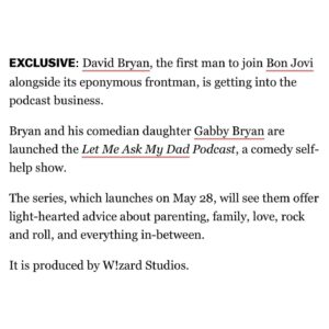 Gabby Bryan Instagram - Thank you @deadline for the exclusive feature and sorry to the internet for spamming you but follow @letmeaskmydadpod while you’re at it….. 

& submit your questions to letmeaskmydadpod@gmail.com and we’ll save your life.

📸 @alexskbrown