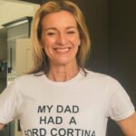 Gabby Logan Instagram – First bank holiday of 2024 🌟
@reuben_logan and @loislogansj loved watching you compete 🙌🏻 
And @christineyorathdesign thank you for the excellent t shirt 🙏🏻