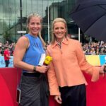 Gabby Logan Instagram – Sporty week. 💪🏼🧡