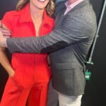 Gabby Logan Instagram - Sin Bin it’s been a blast. Series 7 over and out. 🎬 red jumpsuit by @me_andem ❤️ @lizbeckettmua 😍 @charlottehandleygreen