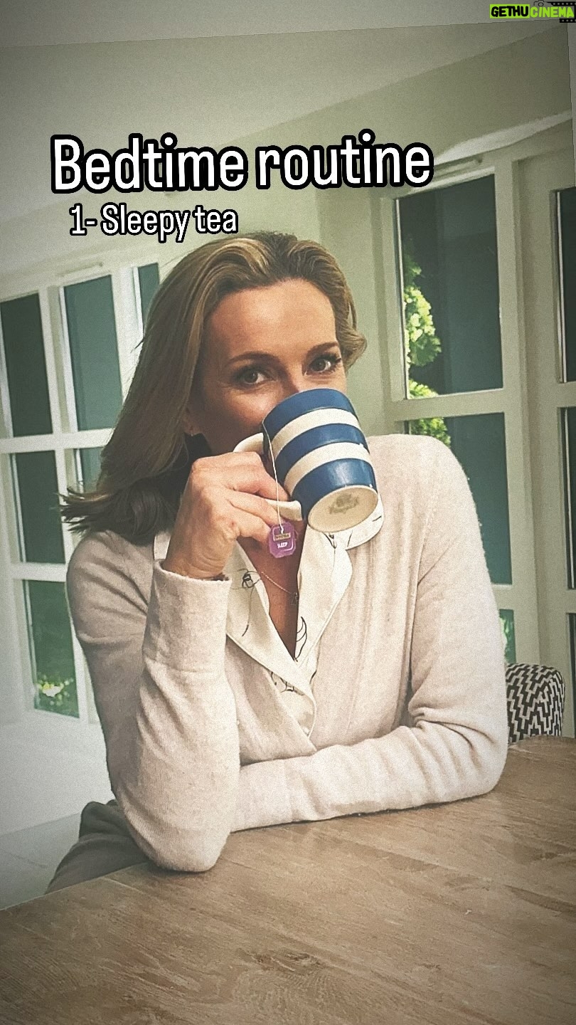 Gabby Logan Instagram - Ad: Settling down at night is sometimes difficult after a busy day. I find that the earlier I start to wind down the better. So here is my bedtime routine which I make sure includes Menopace Night, with vitamin B6 which contributes to hormonal balance. @vitabiotics #Menopace #Vitabiotics