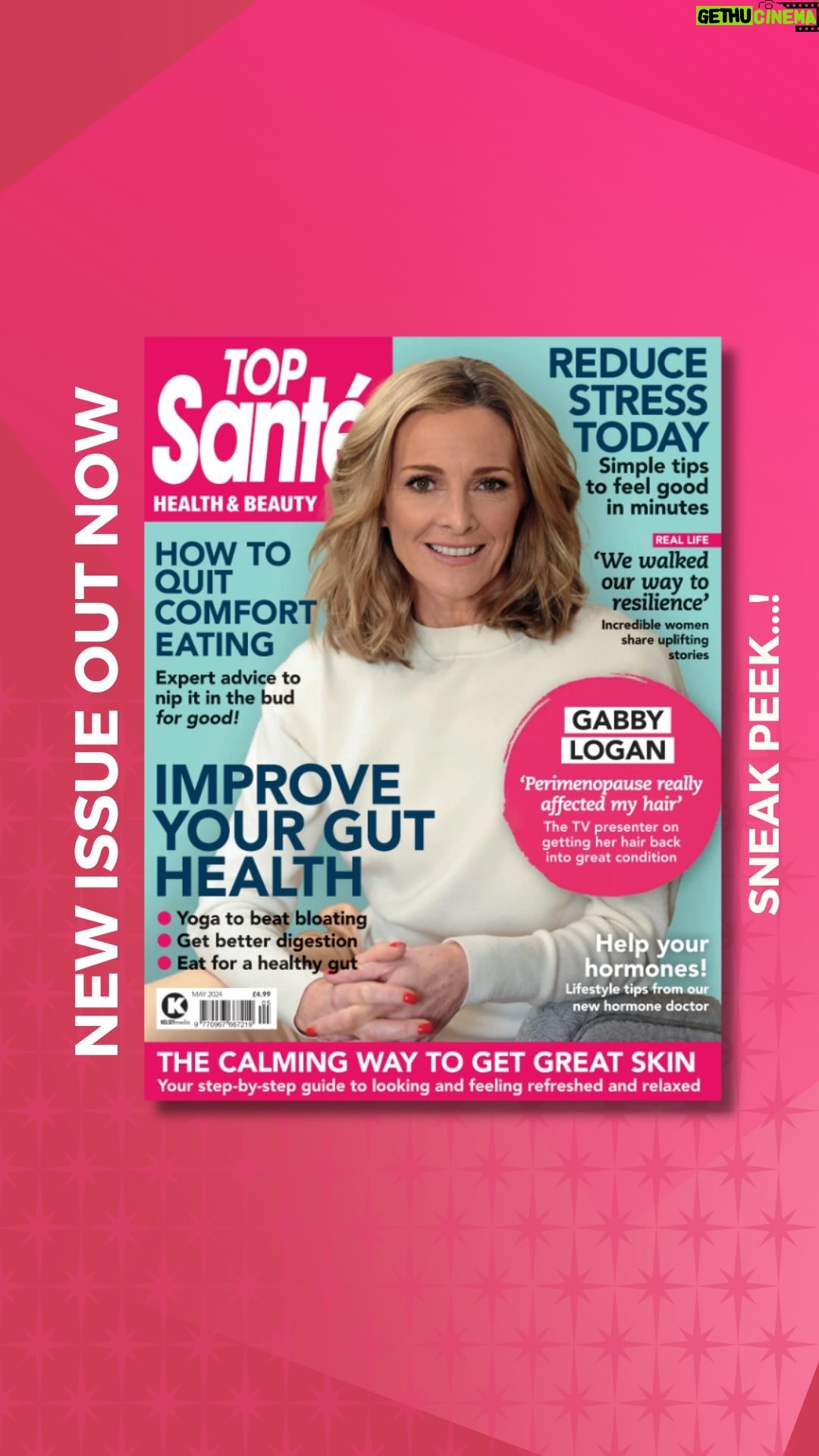 Gabby Logan Instagram - This month, Top Santé is on a mission to improve your gut health! We’ve got 20 pages of gut-friendly advice, practical tips and delicious recipes to have you (and your gut) feeling great. Also inside: • Cover star Gabby Logan (@gabbylogan) shares the secrets to her crowning glory • Five expert ideas to help you stress less • Meet our new hormone doctor who will answer your questions every month. • Try our step-by-step self-care ritual for rejuvenated, glowing skin • Read two women’s powerful real-life stories on finding resilience through walking • Yoga moves to beat the bloat • 6 skincare heroes to calm a sensitive complexion • 5 nutritionist tips for better sleep • 4 active walking and fitness getaways ...and lots more! PLUS Subscribe via the link in our bio (or message us) and receive a beauty gift worth £47!