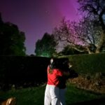 Gabby Logan Instagram - We got out of bed. Wandered around in pyjamas and our eyes gaped in awe. #northernlights