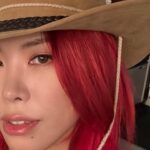 Gabee Instagram – 빨간머리, 안녕! 🌹